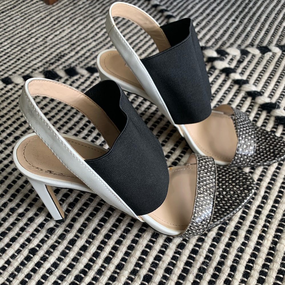 BCBG Gen. SIZE 6 - snake skin stiletto sandal
